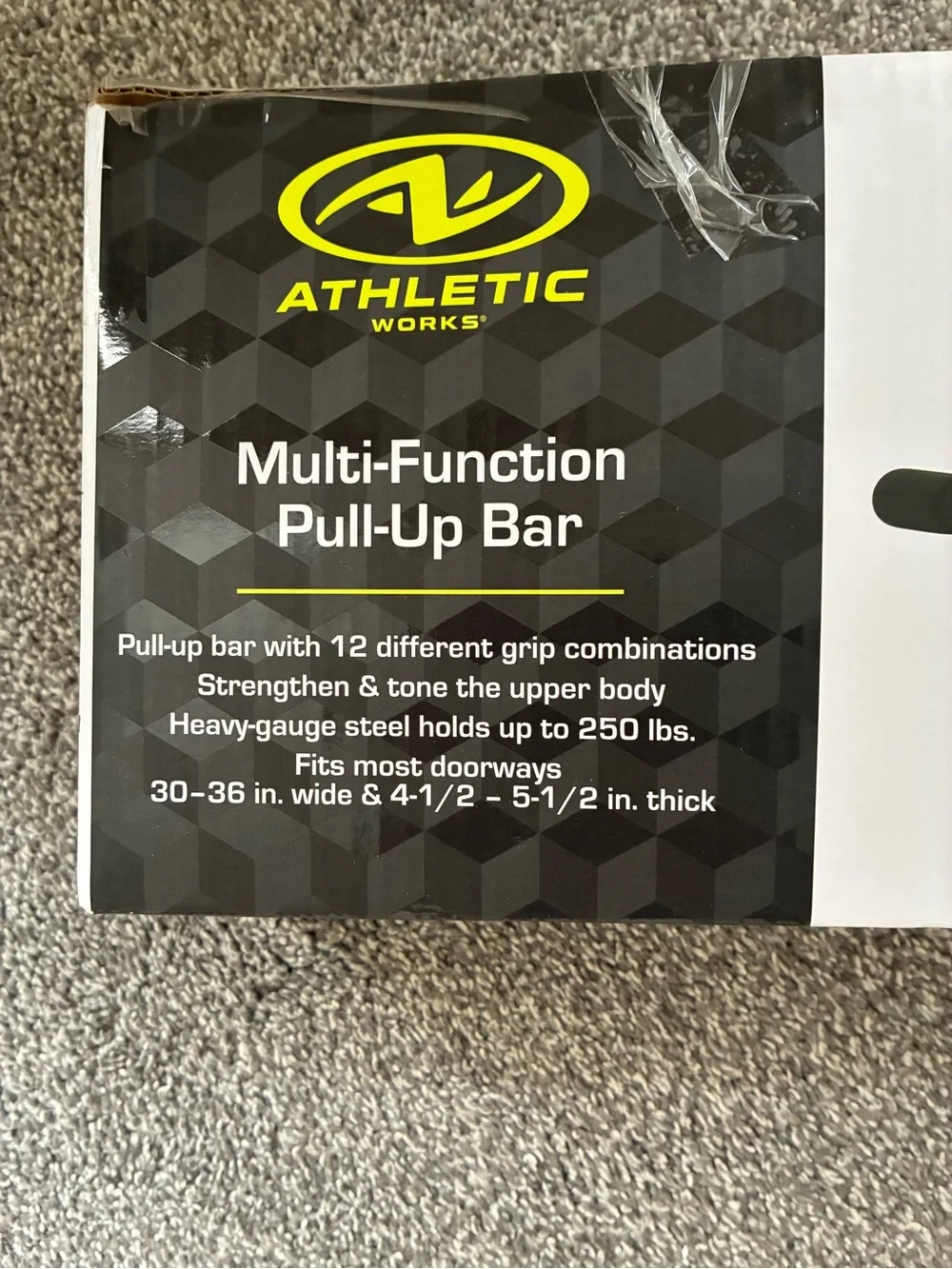Athletic Works Black Pull-Up and Multi-Grip Bar